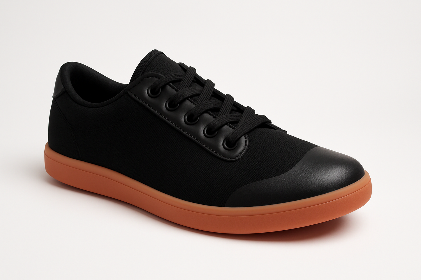 Black Barefoot Training Shoes with Gum Sole