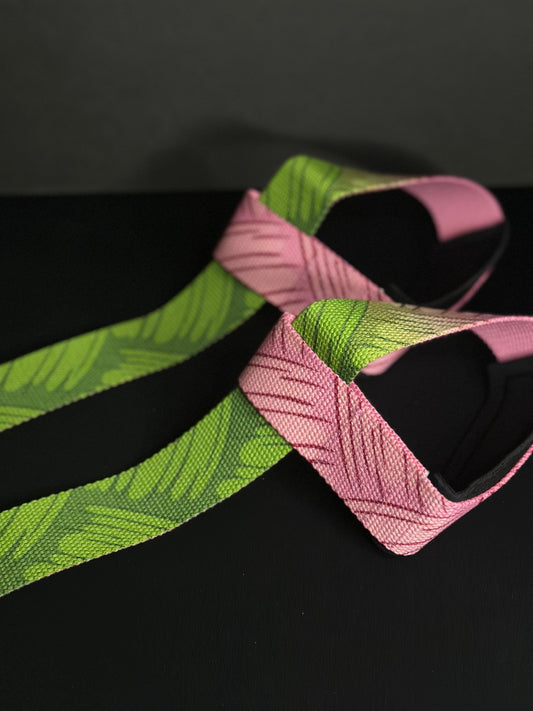 Bamboo Pink Lifting Straps
