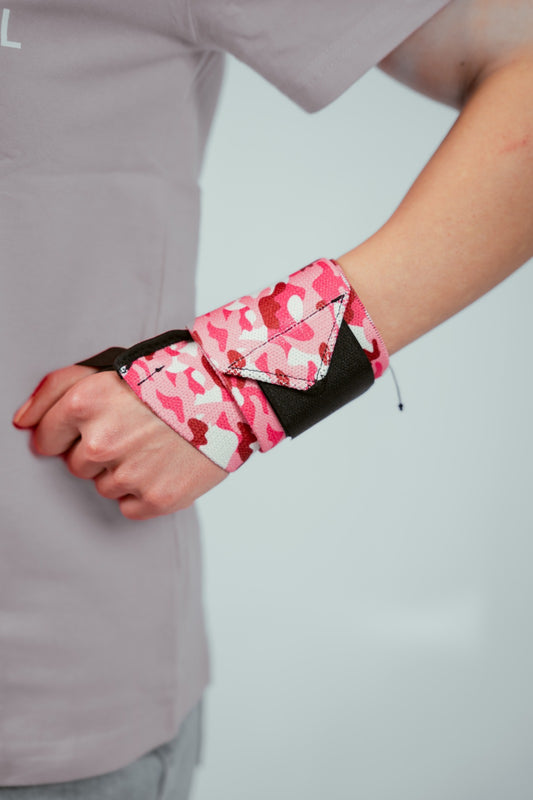 Pink Camo Wrist Wraps